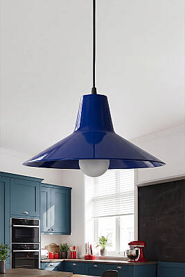 Ruby Metal Avize 30 cm - Lacivert - MARRIEN