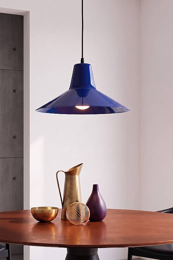Ruby Metal Avize 30 cm - Lacivert - 3