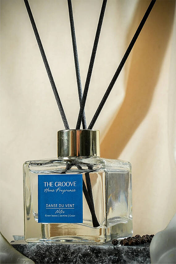 Woody Jasmine 100 ml Kare Çubuklu Oda Kokusu Parfümü Şeffaf Danse Du Vent - 2