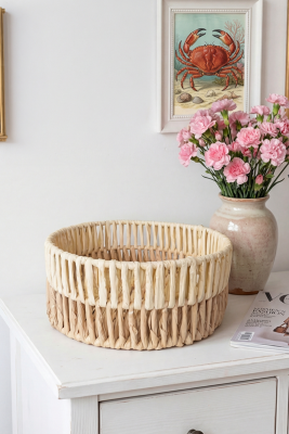 Solora El Yapımı Kağıt İp Organizer 25x10 cm - Natural - MARRIEN