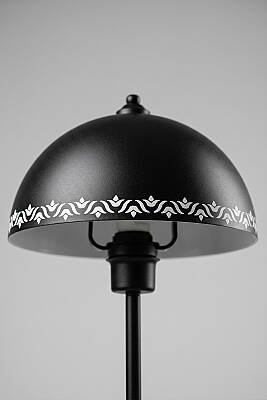 Luna Tulip Tek Ayaklı Siyah Modern Metal Lambader Oturma Odası & Yatak Odası & Salon Lambası - 3