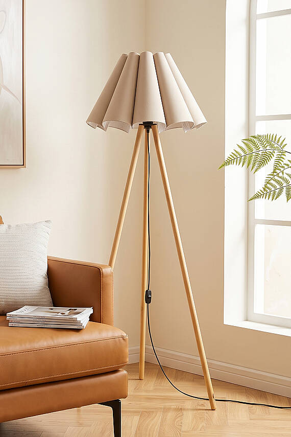 Woody Tripod Flora Pileli Cappuccino Lambader - 7