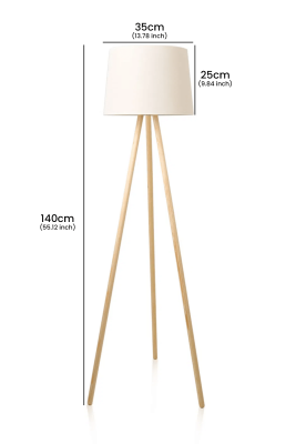 Woody Tripod Floor Lamp - Cream Edition - 6